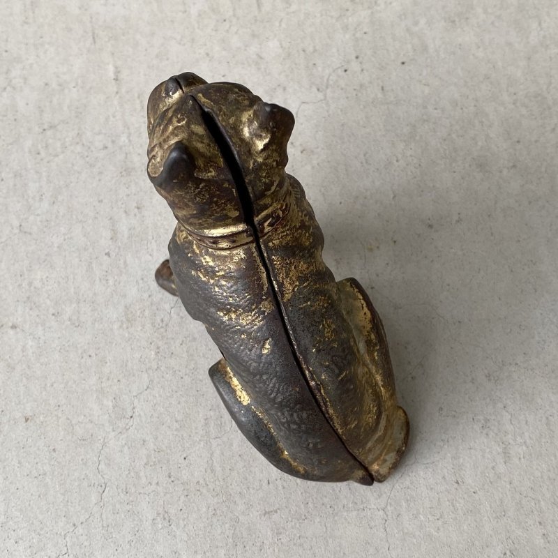 画像6: VINTAGE COINBANK PIGGY BANK  BOXER DOG ヴィンテージ 貯金箱 コインバンク / コレクタブル オブジェ キャストアイアン ボクサー 犬 動物 鋳物 置物 アメリカ (2)