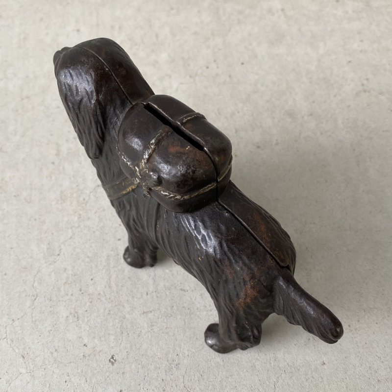 画像7: VINTAGE COINBANK PIGGY BANK  ST BERNARD ヴィンテージ 貯金箱 コインバンク / コレクタブル オブジェ キャストアイアン セントバーナード 犬 動物 鋳物 置物 アメリカ (2)