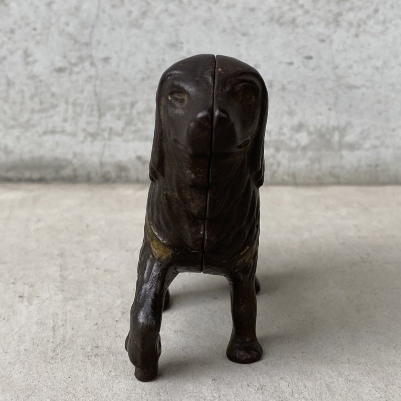 画像2: VINTAGE COINBANK PIGGY BANK  ST BERNARD ヴィンテージ 貯金箱 コインバンク / コレクタブル オブジェ キャストアイアン セントバーナード 犬 動物 鋳物 置物 アメリカ (1)