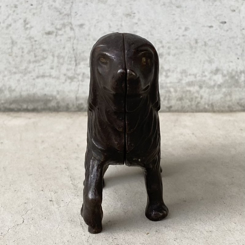 画像2: VINTAGE COINBANK PIGGY BANK  ST BERNARD ヴィンテージ 貯金箱 コインバンク / コレクタブル オブジェ キャストアイアン セントバーナード 犬 動物 鋳物 置物 アメリカ (2)