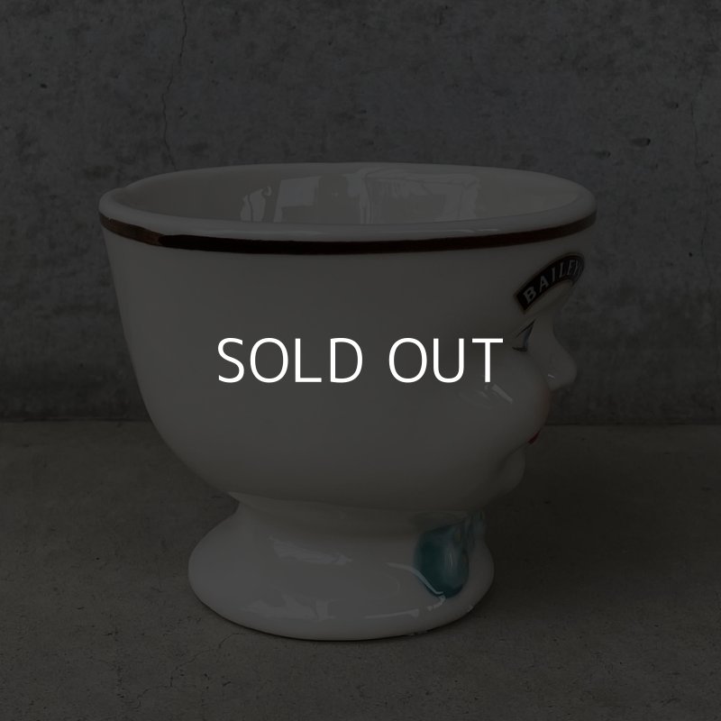 画像3: VINTAGE ANTIQUE BAILEYS SUGAR POT ヴィンテージ アンティーク ベイリーズ フェイスカップ シュガーポット / コレクタブル オブジェ ティーカップ マグカップ ノベルティ 陶器 食器 雑貨 (2)