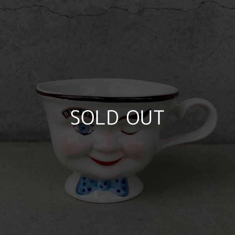画像1: VINTAGE ANTIQUE BAILEYS CUP ヴィンテージ アンティーク ベイリーズ フェイスカップ / コレクタブル オブジェ ティーカップ マグカップ ノベルティ 陶器 食器 雑貨 (3)