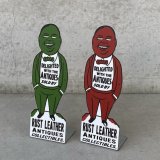 RUST LEATHER ラストレザー オリジナル おじさんスタンド 赤おじさん 緑おじさん コレクタブル ディスプレイ オブジェ 置物 ブリキ