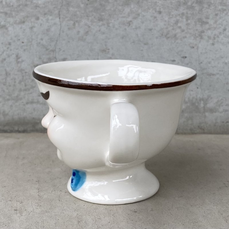 画像4: VINTAGE ANTIQUE BAILEYS CUP ヴィンテージ アンティーク ベイリーズ フェイスカップ / コレクタブル オブジェ ティーカップ マグカップ ノベルティ 陶器 食器 雑貨 (3)