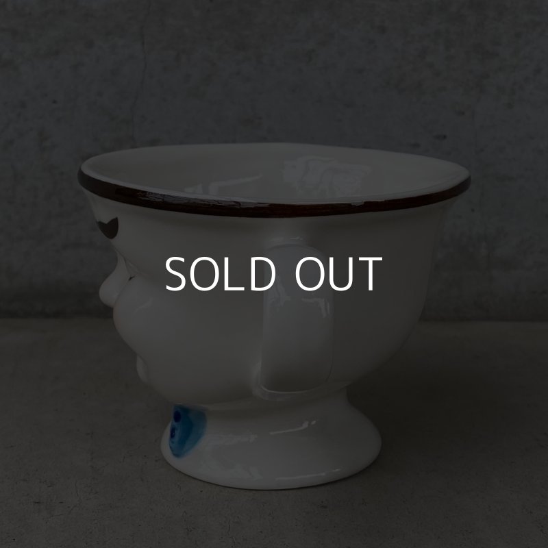 画像4: VINTAGE ANTIQUE BAILEYS CUP ヴィンテージ アンティーク ベイリーズ フェイスカップ / コレクタブル オブジェ ティーカップ マグカップ ノベルティ 陶器 食器 雑貨 (3)