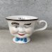 画像1: VINTAGE ANTIQUE BAILEYS CUP ヴィンテージ アンティーク ベイリーズ フェイスカップ / コレクタブル オブジェ ティーカップ マグカップ ノベルティ 陶器 食器 雑貨 (4) (1)