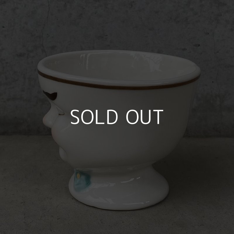 画像4: VINTAGE ANTIQUE BAILEYS SUGAR POT ヴィンテージ アンティーク ベイリーズ フェイスカップ シュガーポット / コレクタブル オブジェ ティーカップ マグカップ ノベルティ 陶器 食器 雑貨 (2)