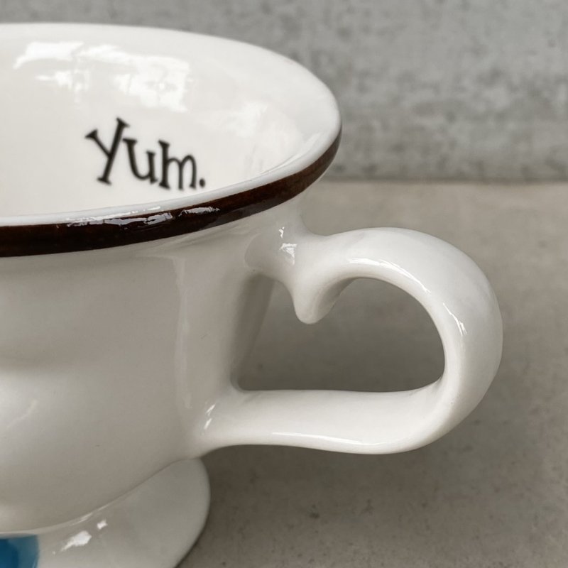 画像7: VINTAGE ANTIQUE BAILEYS CUP ヴィンテージ アンティーク ベイリーズ フェイスカップ / コレクタブル オブジェ ティーカップ マグカップ ノベルティ 陶器 食器 雑貨 (3)