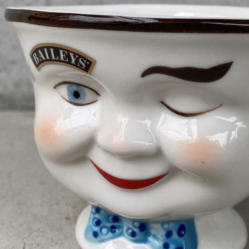 画像9: VINTAGE ANTIQUE BAILEYS CUP ヴィンテージ アンティーク ベイリーズ フェイスカップ / コレクタブル オブジェ ティーカップ マグカップ ノベルティ 陶器 食器 雑貨 (4)