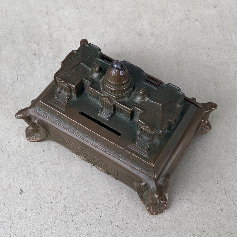 画像6: VINTAGE ANTIQUE COIN BANK THE CAPITOL WASINGTON DC ヴィンテージ アンティーク コインバンク 貯金箱 ワシントン / コレクタブル オブジェ インテリア  スーベニア 小物入れ アメリカ USA 