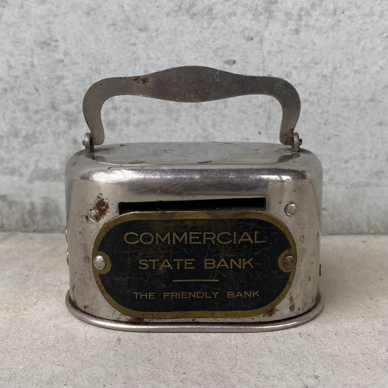 画像2: VINTAGE ANTIQUE COIN BANK STRONGHART CO ヴィンテージ アンティーク コインバンク 貯金箱 / コレクタブル オブジェ インテリア ノベルティー 銀行 鍵付き アメリカ USA 