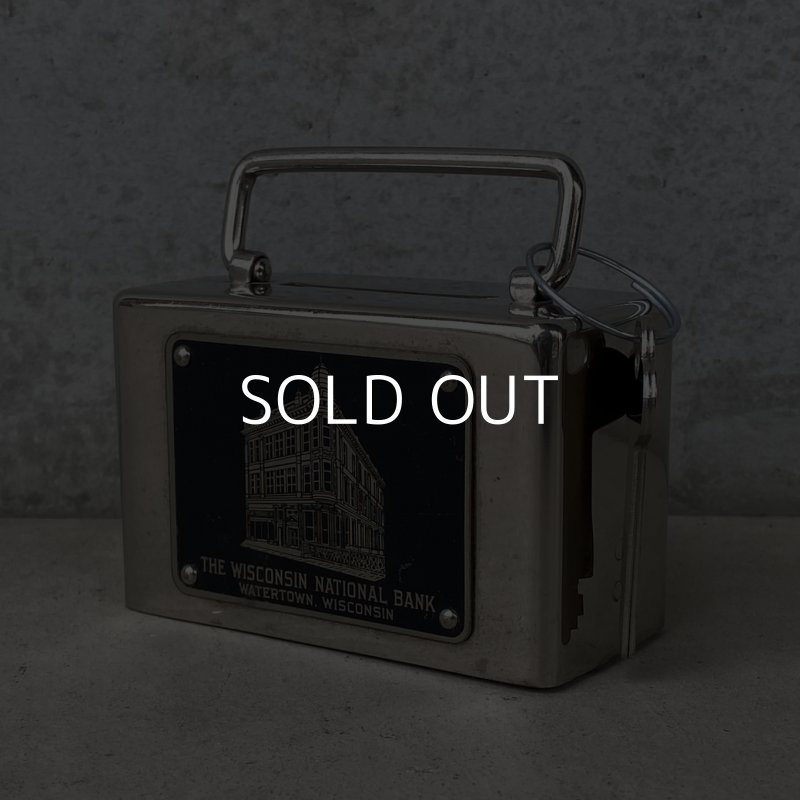 画像1: VINTAGE ANTIQUE COIN BANK AUTOMATIC RECORDING SAFE CO ヴィンテージ アンティーク コインバンク 貯金箱 / コレクタブル オブジェ インテリア ノベルティー 銀行 鍵付き アメリカ USA 