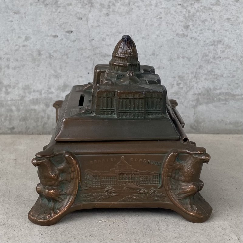 画像5: VINTAGE ANTIQUE COIN BANK THE CAPITOL WASINGTON DC ヴィンテージ アンティーク コインバンク 貯金箱 ワシントン / コレクタブル オブジェ インテリア  スーベニア 小物入れ アメリカ USA 