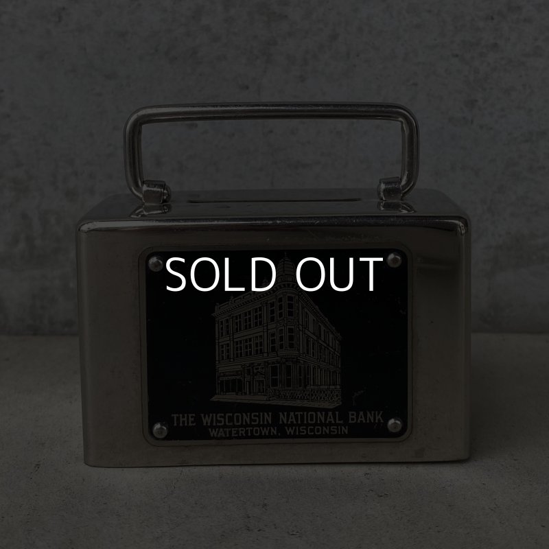 画像2: VINTAGE ANTIQUE COIN BANK AUTOMATIC RECORDING SAFE CO ヴィンテージ アンティーク コインバンク 貯金箱 / コレクタブル オブジェ インテリア ノベルティー 銀行 鍵付き アメリカ USA 