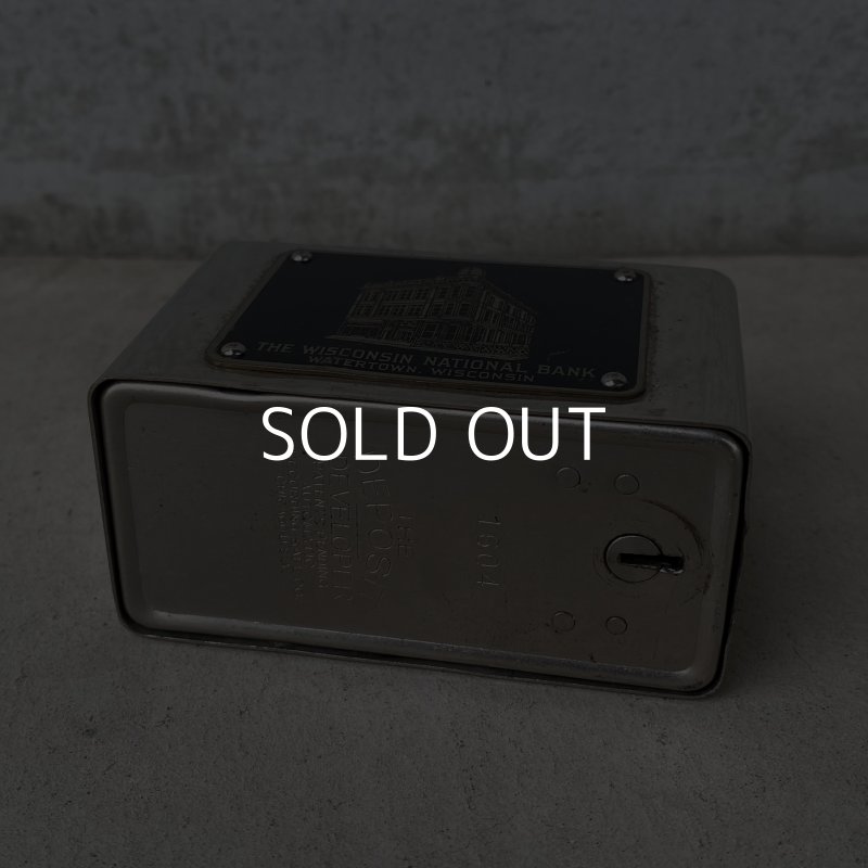 画像7: VINTAGE ANTIQUE COIN BANK AUTOMATIC RECORDING SAFE CO ヴィンテージ アンティーク コインバンク 貯金箱 / コレクタブル オブジェ インテリア ノベルティー 銀行 鍵付き アメリカ USA 