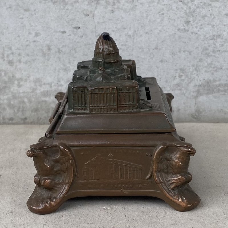 画像4: VINTAGE ANTIQUE COIN BANK THE CAPITOL WASINGTON DC ヴィンテージ アンティーク コインバンク 貯金箱 ワシントン / コレクタブル オブジェ インテリア  スーベニア 小物入れ アメリカ USA 