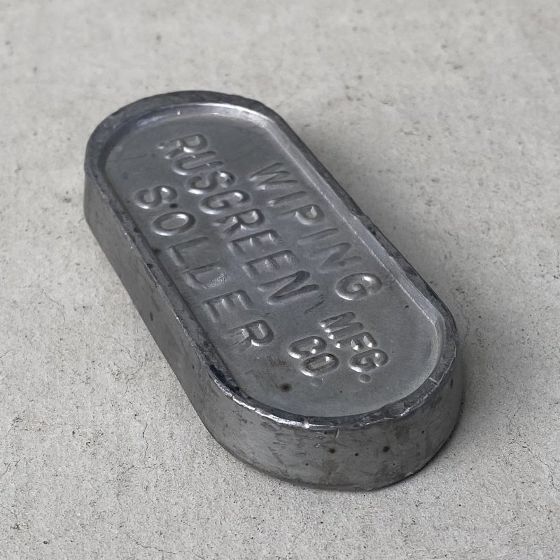 画像4: VINTAGE ANTIQUE WIPING SOLDER RUSGREEN MFG.CO ヴィンテー ジアンティーク ワイプハンダ / コレクタブル インテリア インダストリアル ペーパーウェイト 重り 雑貨 店舗備品 アメリカ