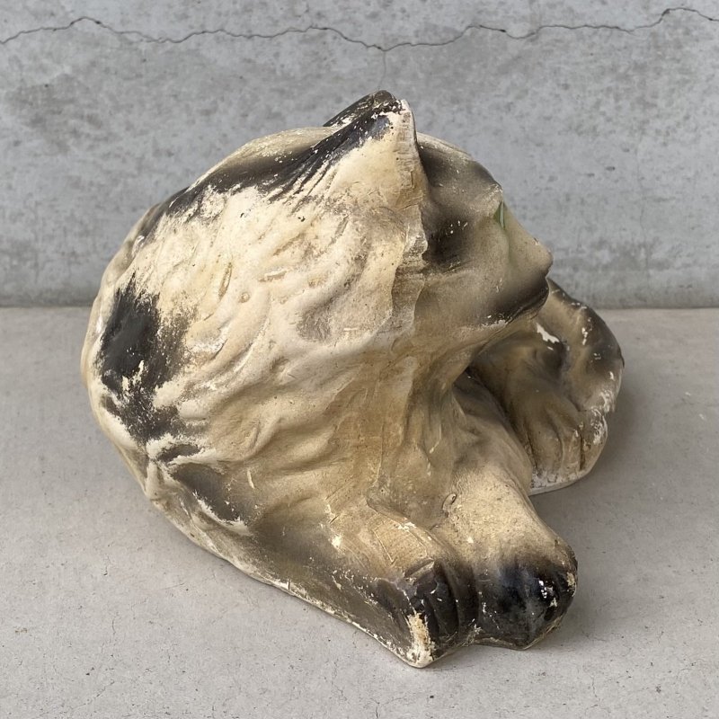画像3: VINTAGE ANTIQUE CAT CHALKWEAR ヴィンテージ アンティーク 猫 ねこ チョークウェア オブジェ / コレクタブル ディスプレイ インテリア  置物 動物 アメリカ (2)