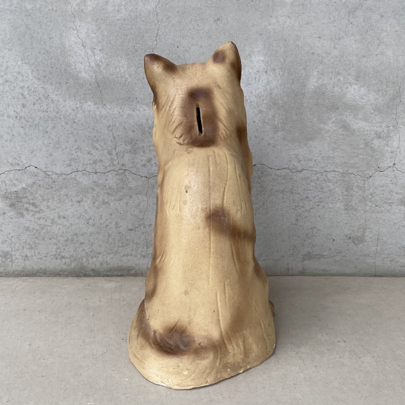 画像3: VINTAGE ANTIQUE CAT PIGGY BANK ヴィンテージ アンティーク 猫 コインバンク 貯金箱 オブジェ / コレクタブル ディスプレイ インテリア ねこ 置物 動物 アメリカ