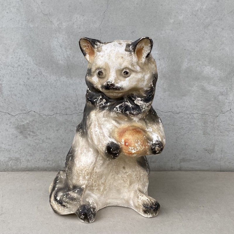 画像1: VINTAGE ANTIQUE CHALKWEAR CAT ヴィンテージ アンティーク チョークウェア 猫 ねこ オブジェ / コレクタブル ディスプレイ インテリア 置物 動物 アメリカ (1)