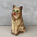 画像1: VINTAGE ANTIQUE CAT PIGGY BANK ヴィンテージ アンティーク 猫 コインバンク 貯金箱 オブジェ / コレクタブル ディスプレイ インテリア ねこ 置物 動物 アメリカ (1)