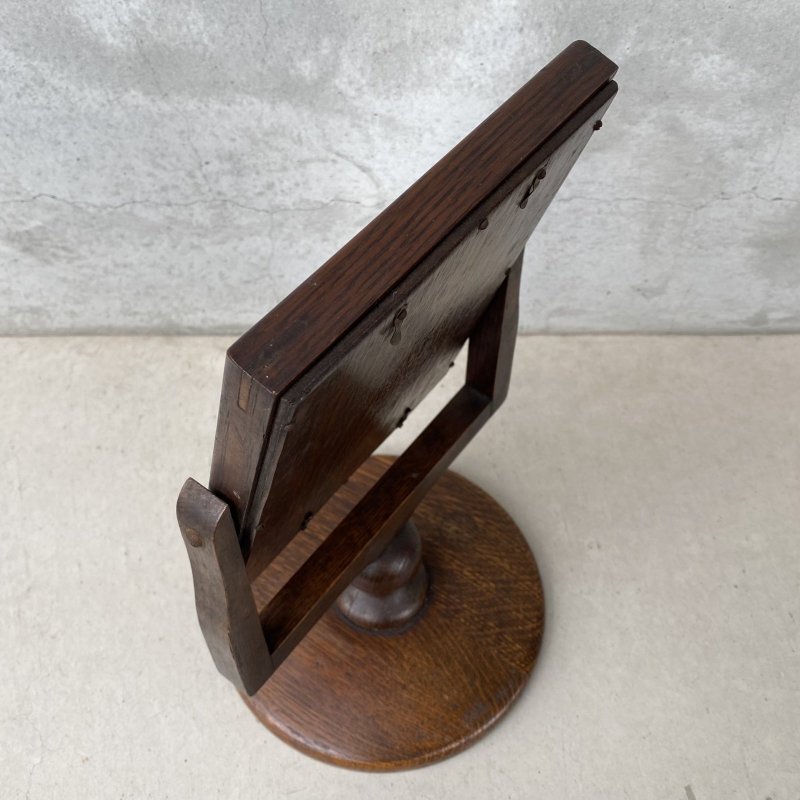 画像5: VINTAGE ANTIQUE MIRROR HAMILTON ヴィンテージ アンティーク スタンドミラー 鏡  / 卓上ミラー インテリア ディスプレイ ウッド 木製 雑貨 店舗什器 アメリカ USA