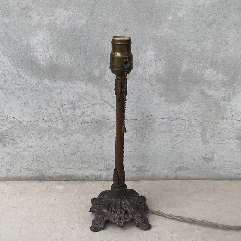 画像2: VINTAGE ANTIQUE DESKLAMP ヴィンテージ アンティーク デスクランプ スタンドライト 卓上ライト 照明 / テーブルランプ ろうそく型 キャンドル 店舗什器 アメリカ