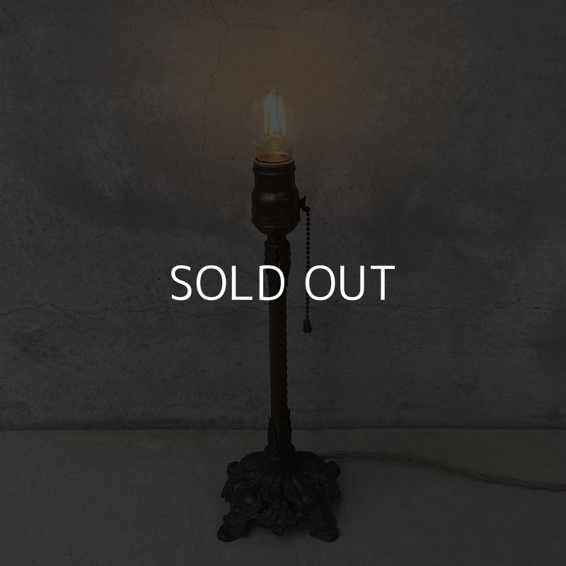 画像10: VINTAGE ANTIQUE DESKLAMP ヴィンテージ アンティーク デスクランプ スタンドライト 卓上ライト 照明 / テーブルランプ ろうそく型 キャンドル 店舗什器 アメリカ