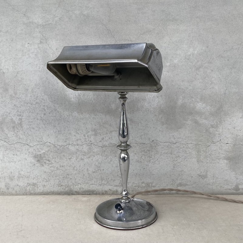 画像1: VINTAGE ANTIQUE DESKLAMP ヴィンテージ アンティーク デスクランプ スタンドライト 卓上ライト 照明 / テーブルランプ 店舗什器 アメリカ