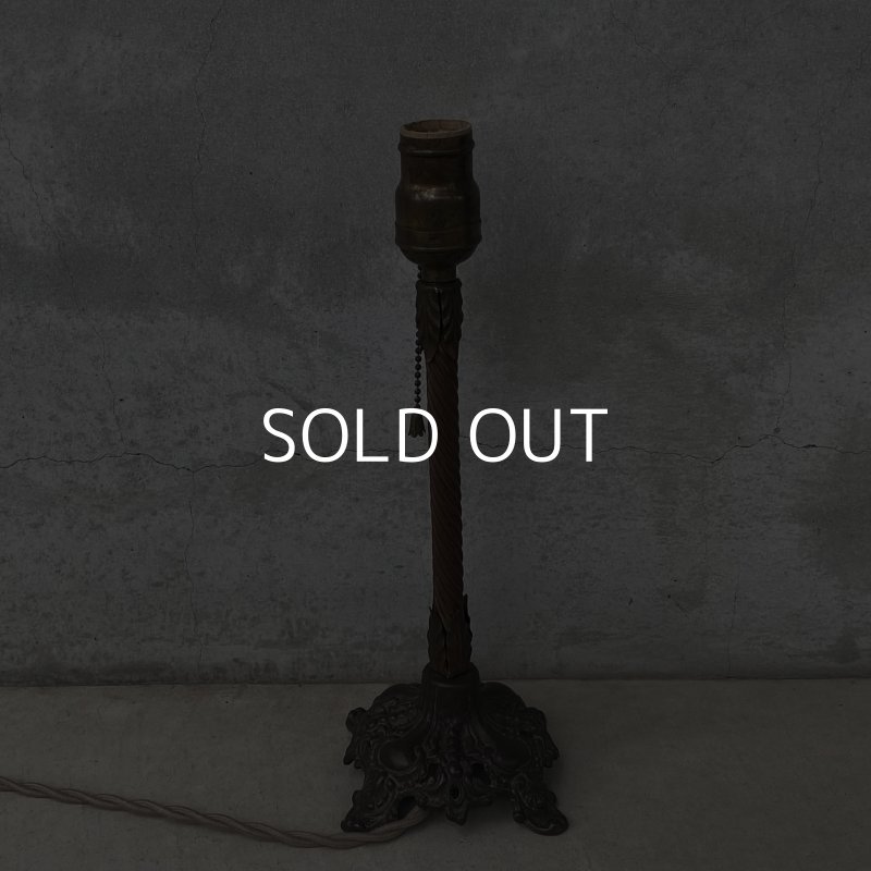 画像4: VINTAGE ANTIQUE DESKLAMP ヴィンテージ アンティーク デスクランプ スタンドライト 卓上ライト 照明 / テーブルランプ ろうそく型 キャンドル 店舗什器 アメリカ