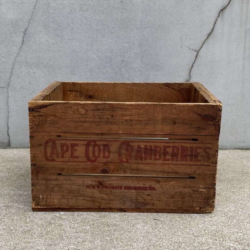 画像5: VINTAGE ANTIQUE WOOD CRATE WOODEN BOX J.J.BEATONS ヴィンテージ アンティーク ウッドボックス 木箱 / コレクタブル 収納 ケース ガレージ ガーデニング クランベリー 店舗什器 アメリカ USA  