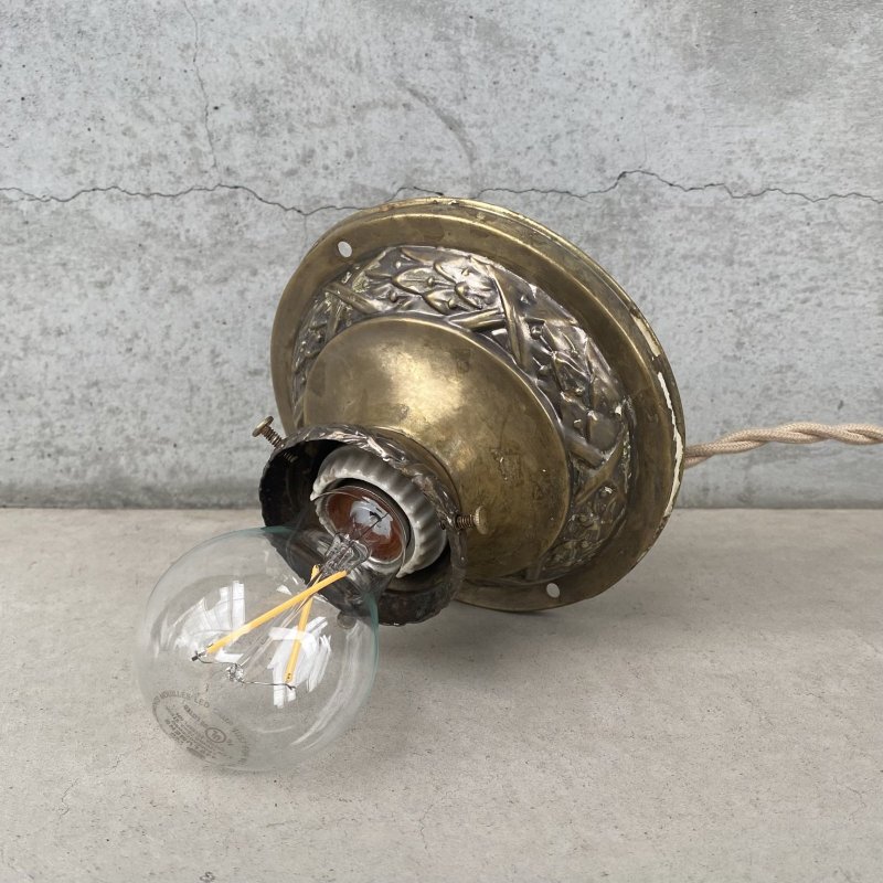 画像1: VINTAGE ANTIQUE LIGHTING ヴィンテージ アンティーク  シーリングライト 天井照明  / ライト ランプ インテリア ブラス 電気 真鍮 店舗什器 アメリカ