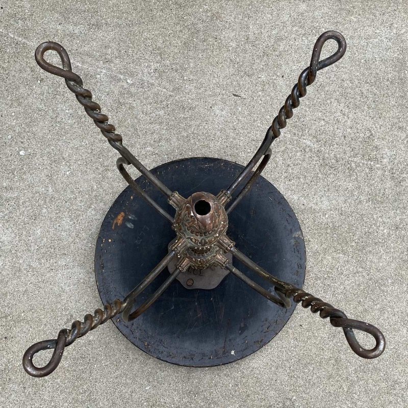 画像6: VINTAGE ANTIQUE TONK PIANO CHAIR STOOL  ヴィンテージ アンティーク ピアノチェア スツール 椅子 / 回転いす ウッド アイアン 木製 鉄 家具 店舗什器 アメリカ (2)