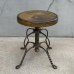 画像1: VINTAGE ANTIQUE TONK PIANO CHAIR STOOL  ヴィンテージ アンティーク ピアノチェア スツール 椅子 / 回転いす ウッド アイアン 木製 鉄 家具 店舗什器 アメリカ (2) (1)