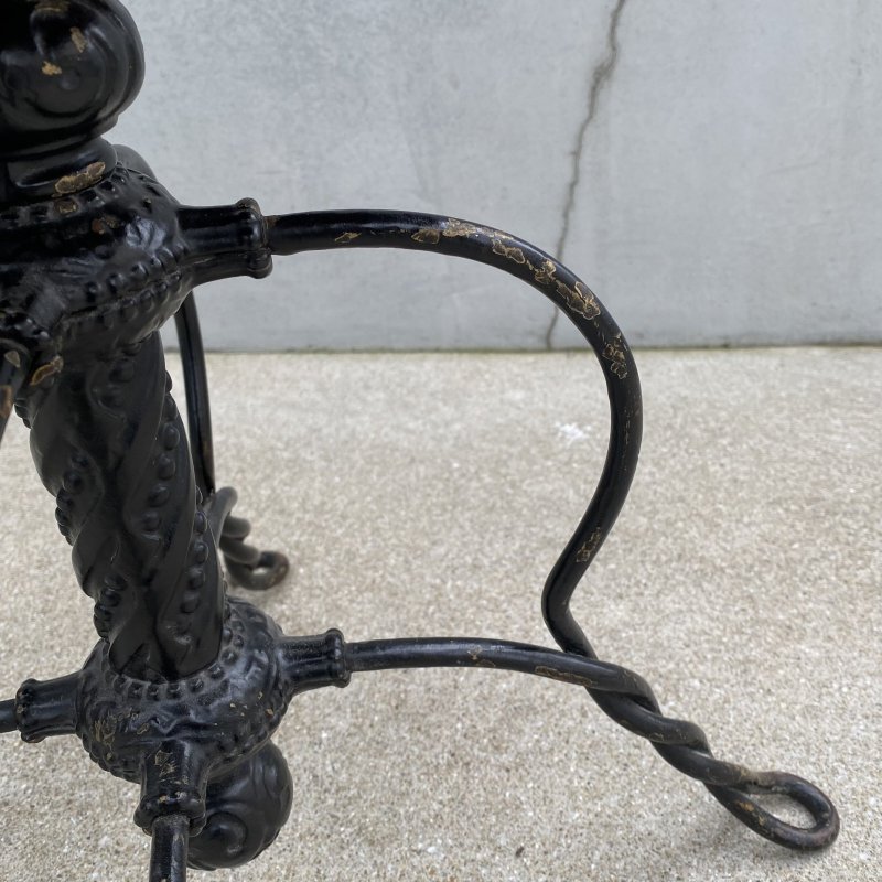 画像8: VINTAGE ANTIQUE TONK PIANO CHAIR STOOL  ヴィンテージ アンティーク ピアノチェア スツール 椅子 / 回転いす ウッド アイアン 木製 鉄 家具 店舗什器 アメリカ (1)