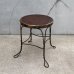 画像1: VINTAGE ANTIQUE JAPANNED CHAIR ヴィンテージ アンティーク ジャパンド ジャパンカラー 椅子 アイスクリームチェア パーラーチェア スツール / 家具 インテリア ディスプレイ アイアン 店舗什器 アメリカ (1)