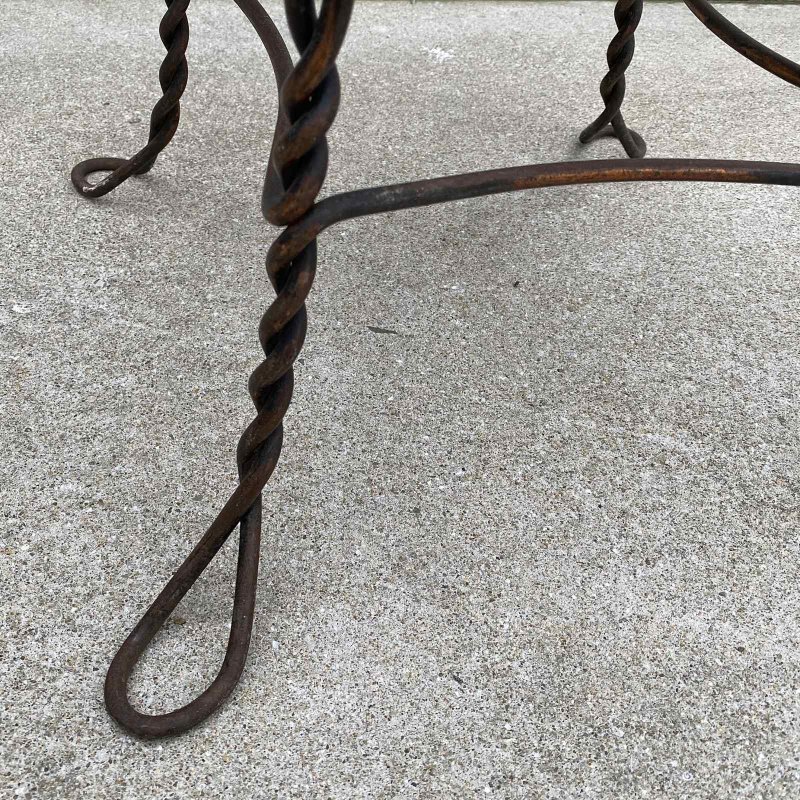 画像10: VINTAGE ANTIQUE JAPANNED CHAIR ヴィンテージ アンティーク ジャパンド ジャパンカラー 椅子 アイスクリームチェア パーラーチェア スツール / 家具 インテリア ディスプレイ アイアン 店舗什器 アメリカ