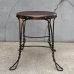 画像2: VINTAGE ANTIQUE JAPANNED CHAIR ヴィンテージ アンティーク ジャパンド ジャパンカラー 椅子 アイスクリームチェア パーラーチェア スツール / 家具 インテリア ディスプレイ アイアン 店舗什器 アメリカ (2)