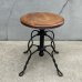 画像1: VINTAGE ANTIQUE TONK PIANO CHAIR STOOL  ヴィンテージ アンティーク ピアノチェア スツール 椅子 / 回転いす ウッド アイアン 木製 鉄 家具 店舗什器 アメリカ (1) (1)
