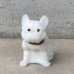 画像2: VINTAGE ANTIQUE  BULLDOG ヴィンテージ アンティーク フレンチブルドッグ オブジェ / コレクタブル ディスプレイ インテリア ガラス 置物 犬 動物 白色 アメリカ (2)