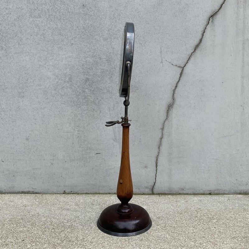 画像4: VINTAGE ANTIQUE MIRROR ヴィンテージ アンティーク スタンドミラー 鏡 / 卓上ミラー シェービングミラー インテリア ディスプレイ ウッド 木製 雑貨 店舗什器 化粧 アメリカ (3)