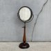 画像1: VINTAGE ANTIQUE MIRROR ヴィンテージ アンティーク スタンドミラー 鏡 / 卓上ミラー シェービングミラー インテリア ディスプレイ ウッド 木製 雑貨 店舗什器 化粧 アメリカ (3) (1)