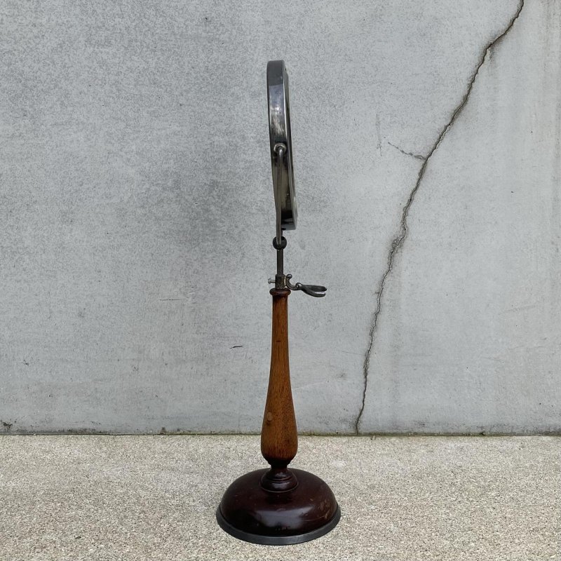 画像3: VINTAGE ANTIQUE MIRROR ヴィンテージ アンティーク スタンドミラー 鏡 / 卓上ミラー シェービングミラー インテリア ディスプレイ ウッド 木製 雑貨 店舗什器 化粧 アメリカ (3)