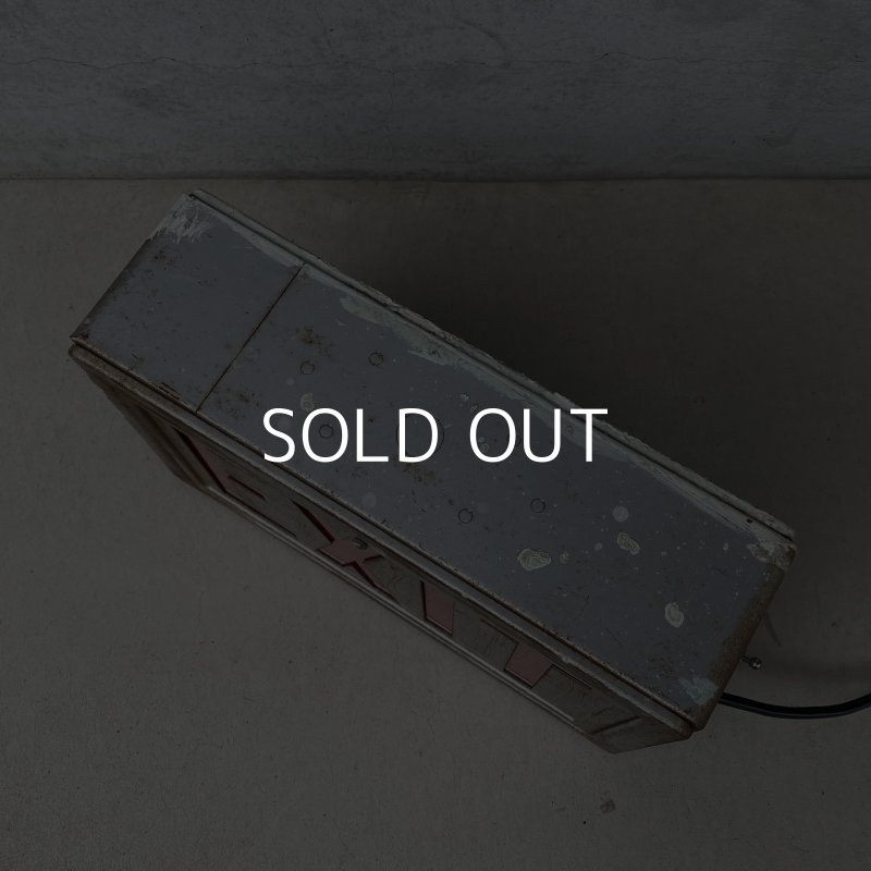 画像5: VINTAGE ANIQUE EXIT SIGN ヴィンテージ アンティーク 看板 電光看板 出口 / ライトサイン サインランプ 電飾看板 非常口 ガレージ 店舗什器 アメリカ