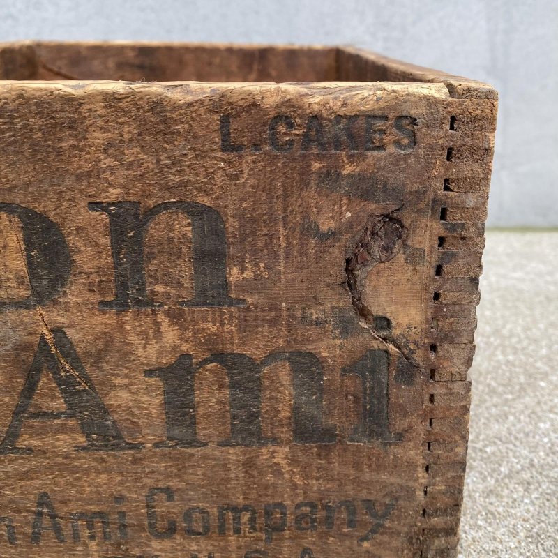 画像8: VINTAGE ANTIQUE WOOD CRATE WOODEN BOX BON AMI ヴィンテージ アンティーク ウッドボックス 木箱 / コレクタブル 収納 ケース ガレージ ガーデニング 店舗什器 アメリカ USA  
