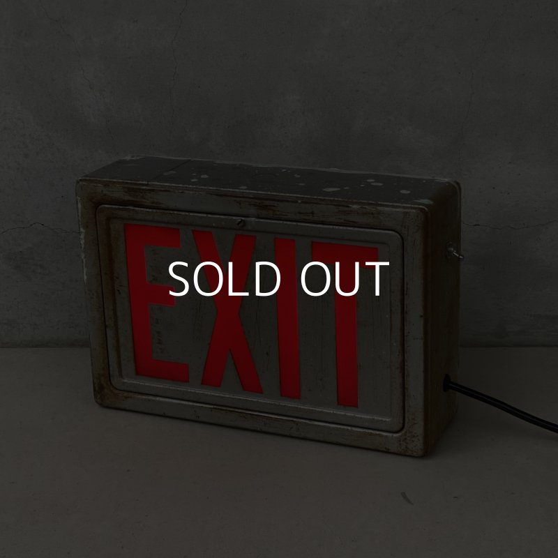 画像11: VINTAGE ANIQUE EXIT SIGN ヴィンテージ アンティーク 看板 電光看板 出口 / ライトサイン サインランプ 電飾看板 非常口 ガレージ 店舗什器 アメリカ
