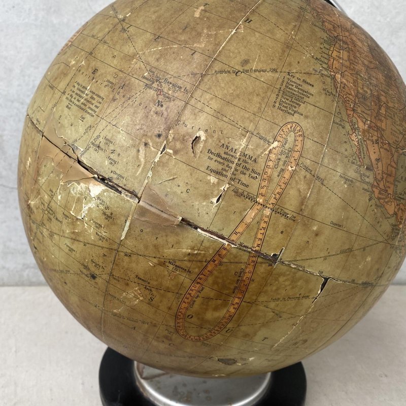 画像11: VINTAGE ANTIQUE C.S.HAMMOND&CO. GLOBE ヴィンテージ アンティーク 地球儀 / コレクタブル 地図 世界地図 インテリア 店舗什器 アメリカ USA 