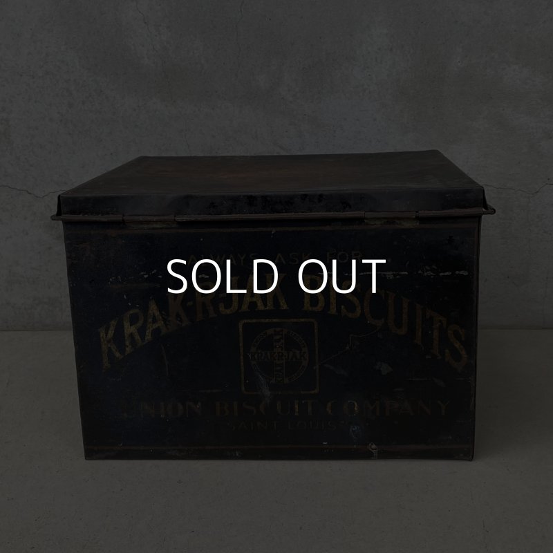 画像3: VINTAGE ANTIQUE KRAK-R-JAK  THE UNION BISCUIT CO. TIN CAN ヴィンテージ アンティーク  クラッカージャック ティン 缶 箱 ボックス / アドバタイジング  ビスケット ブリキ 小物入れ 収納 雑貨 企業物 アメリカ  