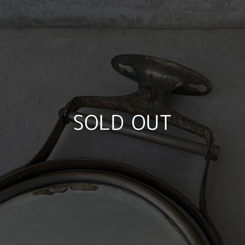 画像6: VINTAGE ANTIQUE WALL MIRROR ヴィンテージ アンティーク ウォールミラー 壁掛けミラー 鏡 / ラウンドミラー ウォールインテリア 店舗什器 アメリカ