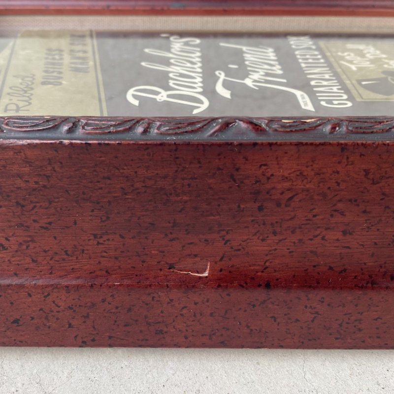 画像5: VINTAGE ANTIQUE BACHELOR'S FRIEND GUARANTEED SOX BOX ヴィンテージ アンティーク パッケージ 箱 / アドバタイジング コレクタブル ソックス ウォールインテリア ディスプレイ 企業物 アメリカ